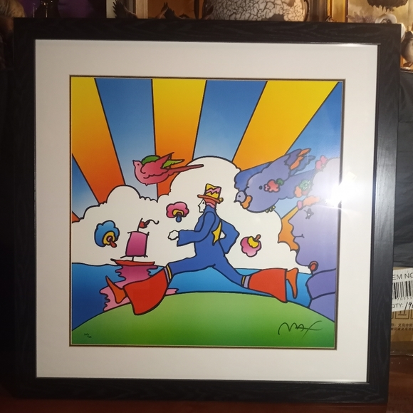 The Artist-one and only Peter Max presents " Cosmic Runner" - Picture 9 of 9